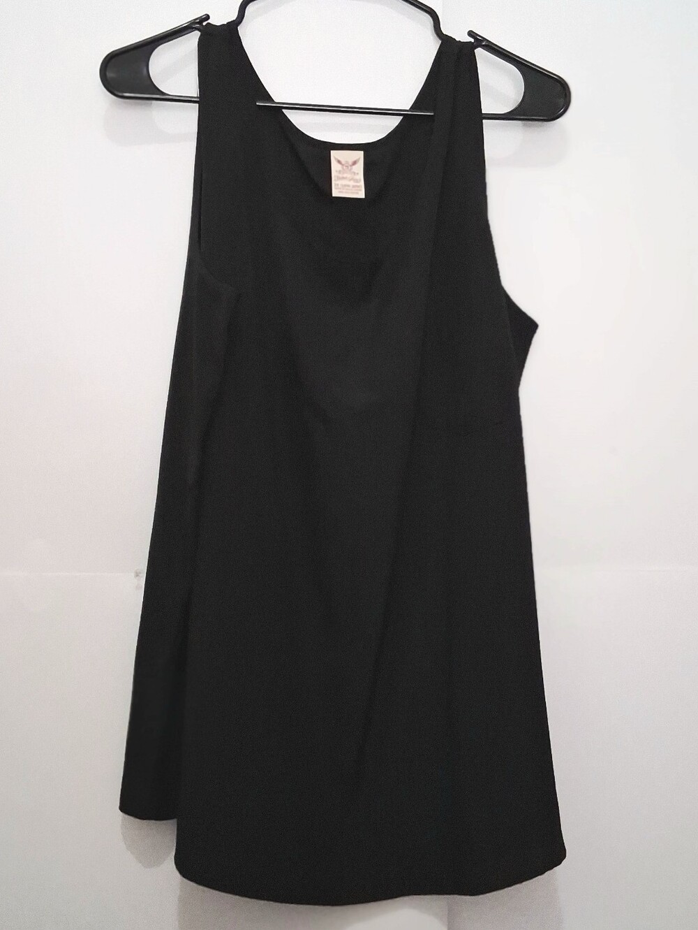 FADED GLORY Black Sleeveless Tank Top Mild See Through Size 18/20W Fit 1X